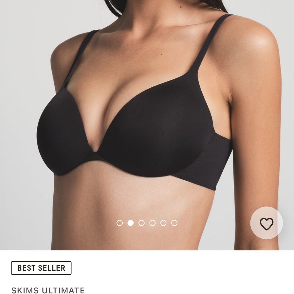 SKIMS Essential Black Bra